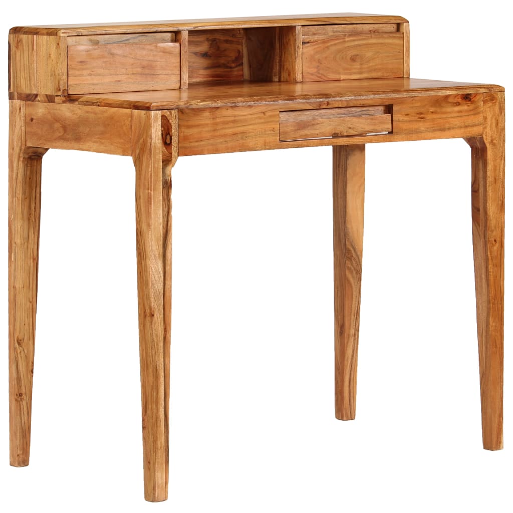 Bureau avec tiroirs Bois massif 88 x 50 x 90 cm