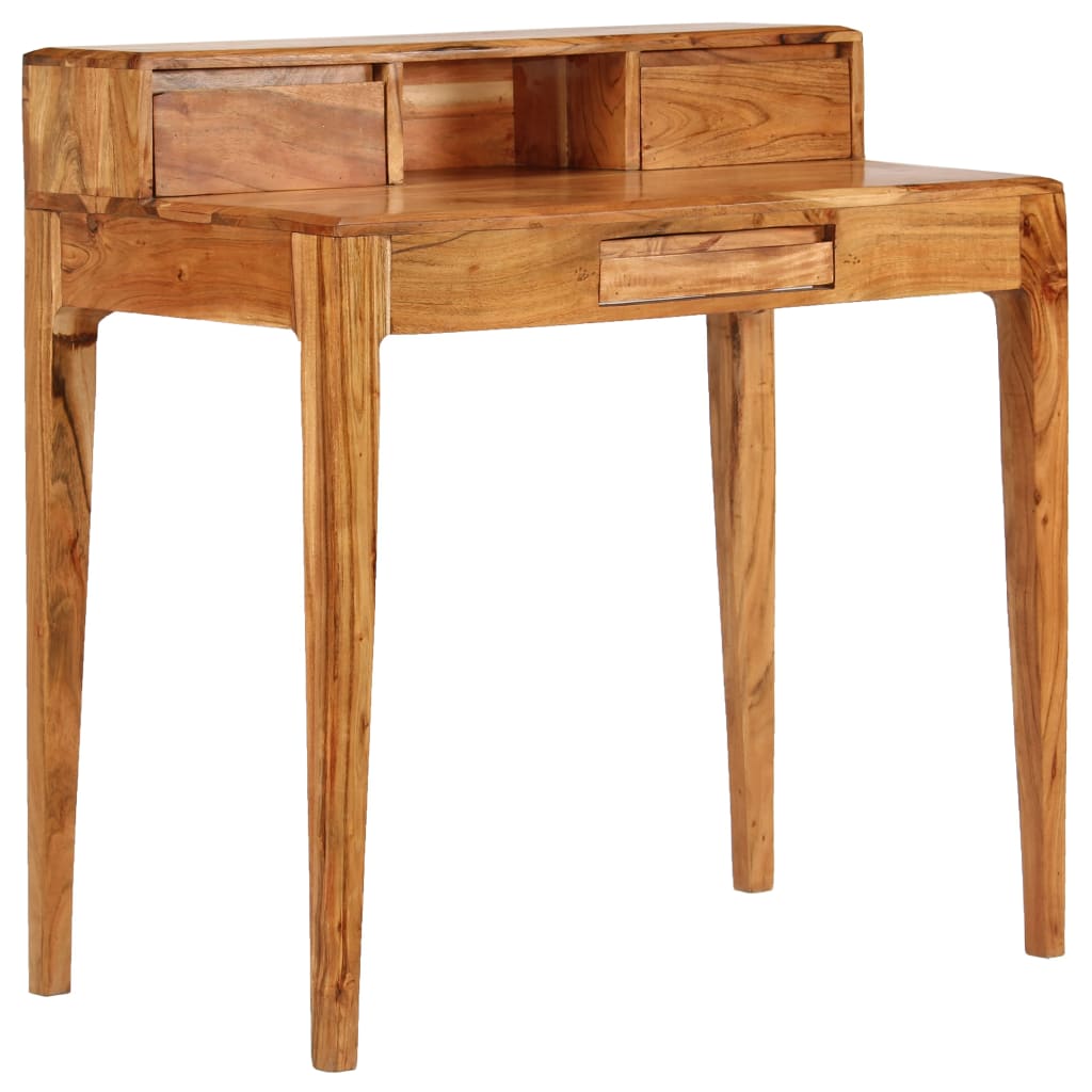 Bureau avec tiroirs Bois massif 88 x 50 x 90 cm