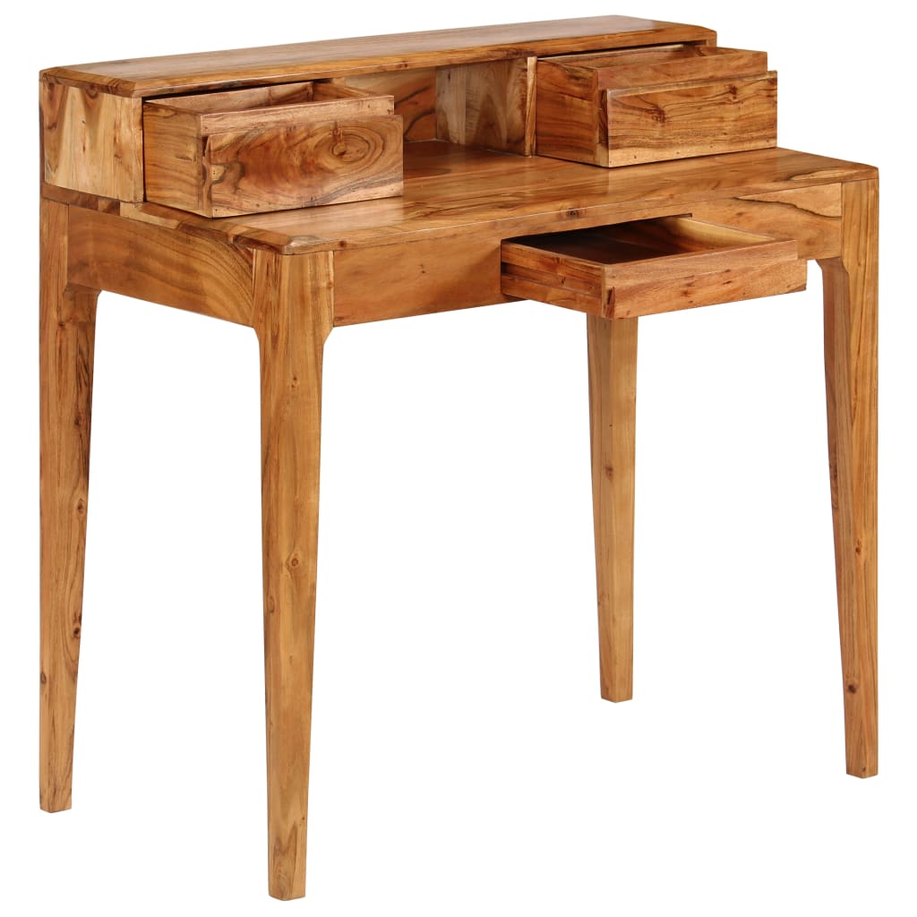 Bureau avec tiroirs Bois massif 88 x 50 x 90 cm - XIOS