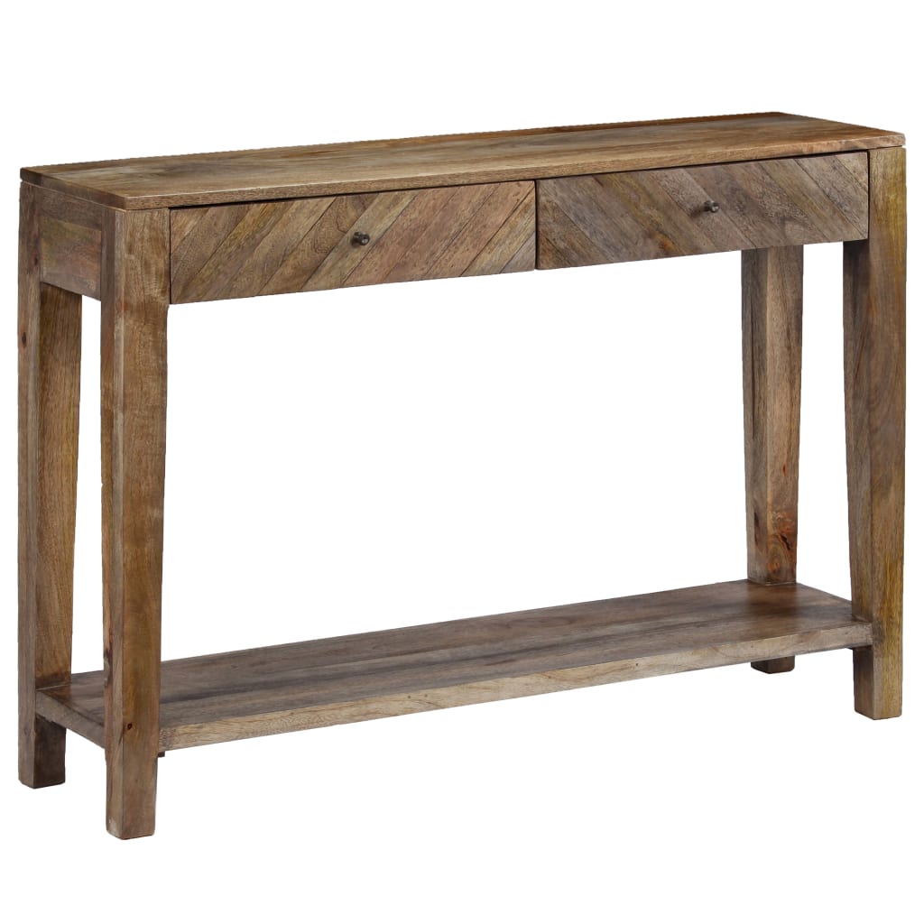 Table console Bois de manguier massif 118 x 30 x 80 cm