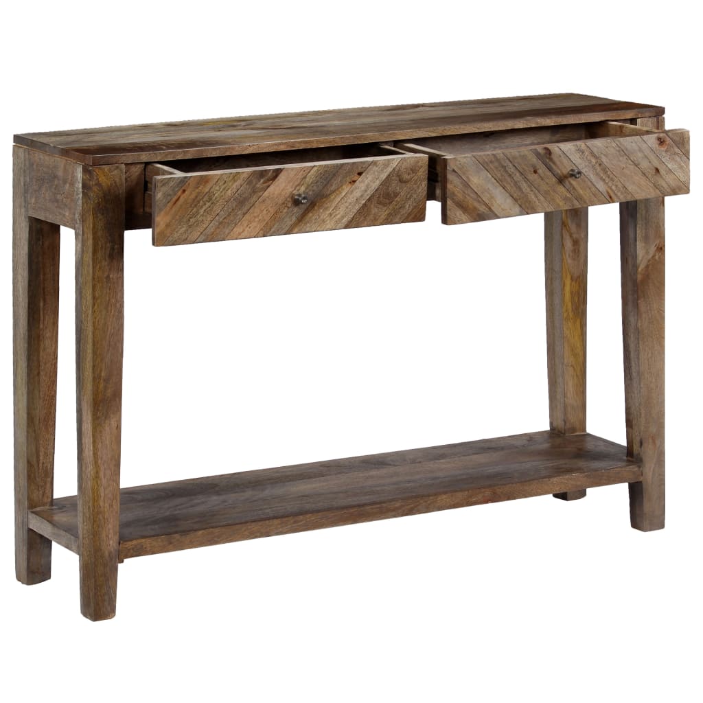 Table console Bois de manguier massif 118 x 30 x 80 cm