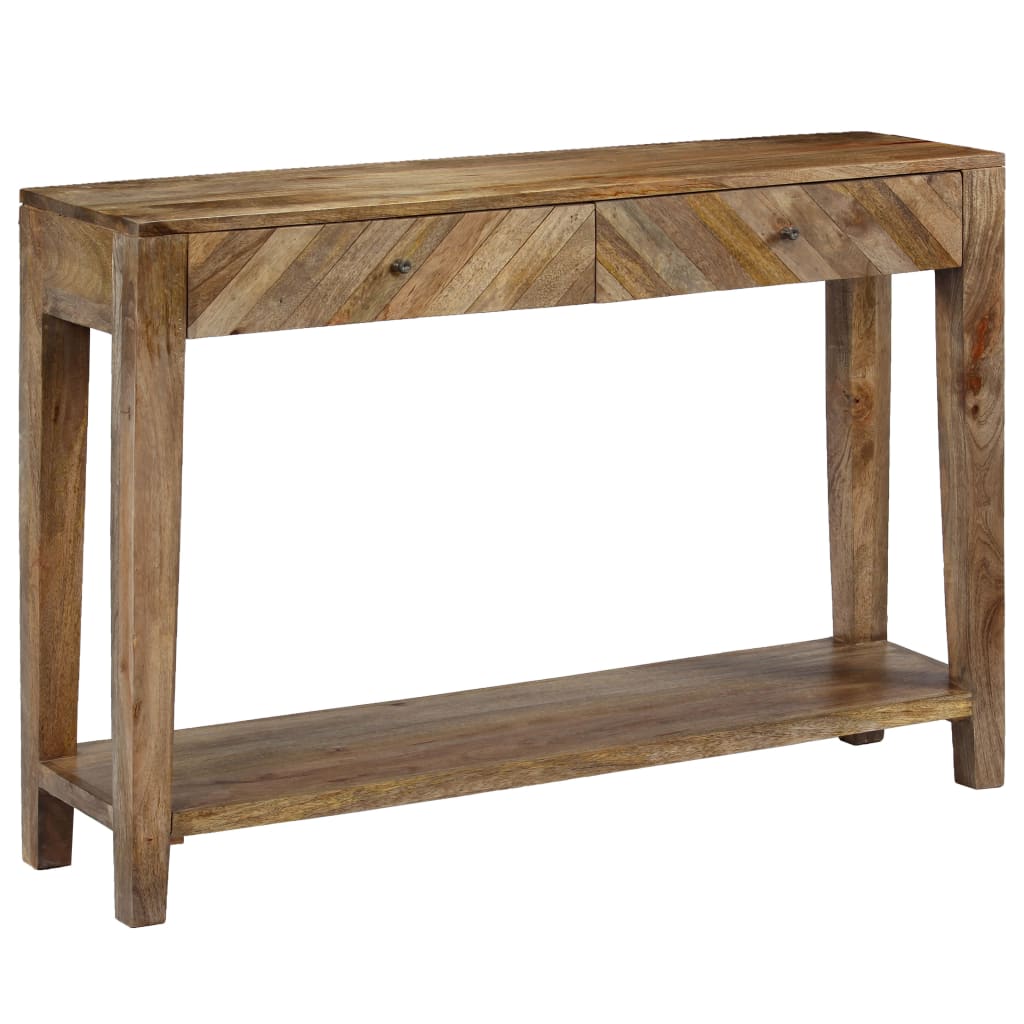 Table console Bois de manguier massif 118 x 30 x 80 cm