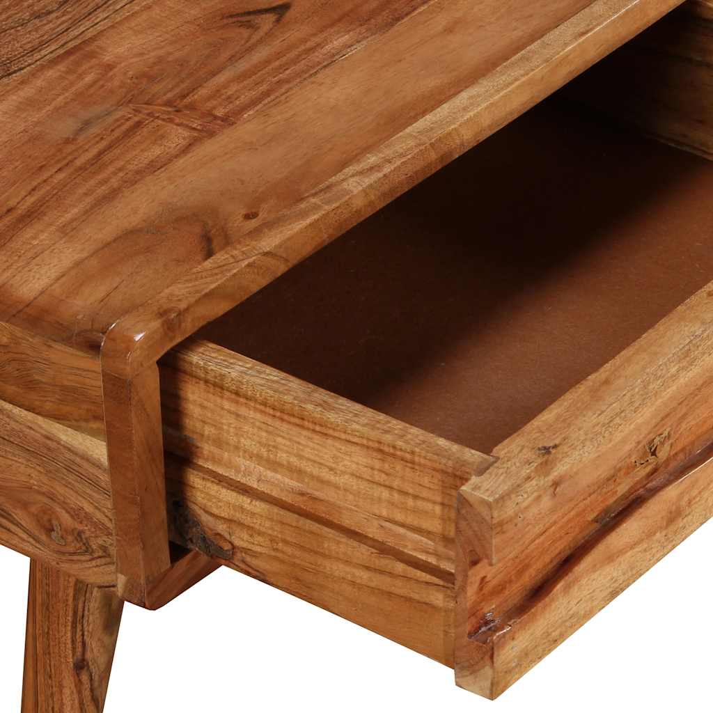 Table basse Bois massif avec tiroir sculpté 100x50x40 cm - XIOS