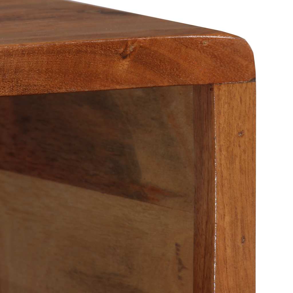 Table basse Bois massif avec tiroir sculpté 100x50x40 cm - XIOS