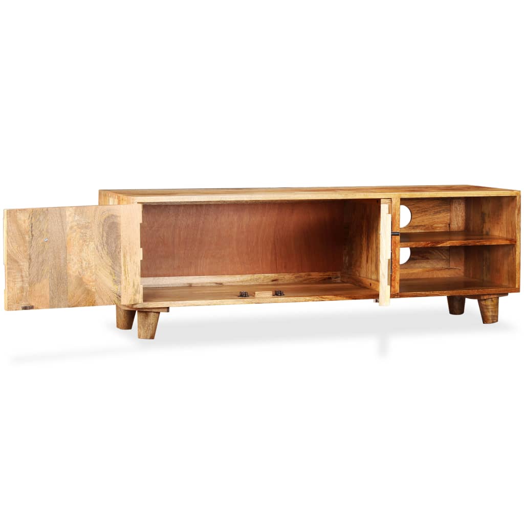 Meuble TV Bois massif de manguier 118 x 35 x 40 cm - XIOS