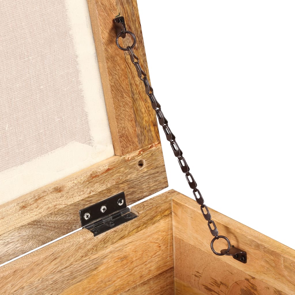 Banc de rangement Bois massif recyclé 40 x 40 x 45 cm - XIOS