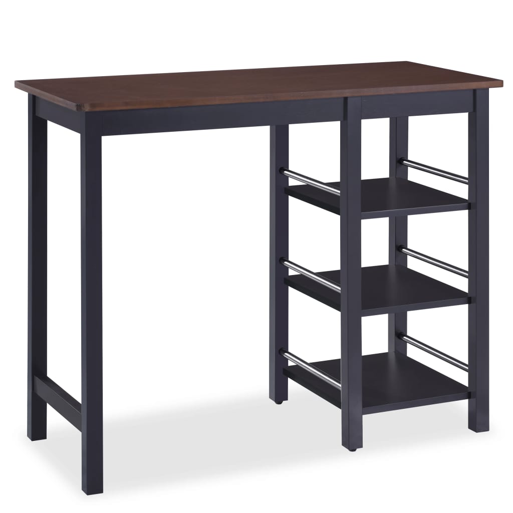 Assortiment de bar 3 pcs MDF Noir - XIOS