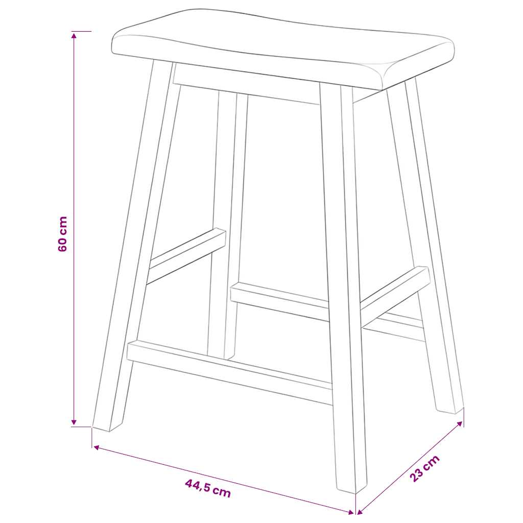 Assortiment de bar 3 pcs MDF Noir - XIOS