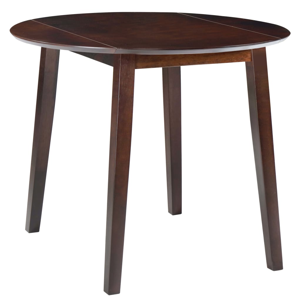 Table de salle à manger ronde à abattant MDF Marron - XIOS