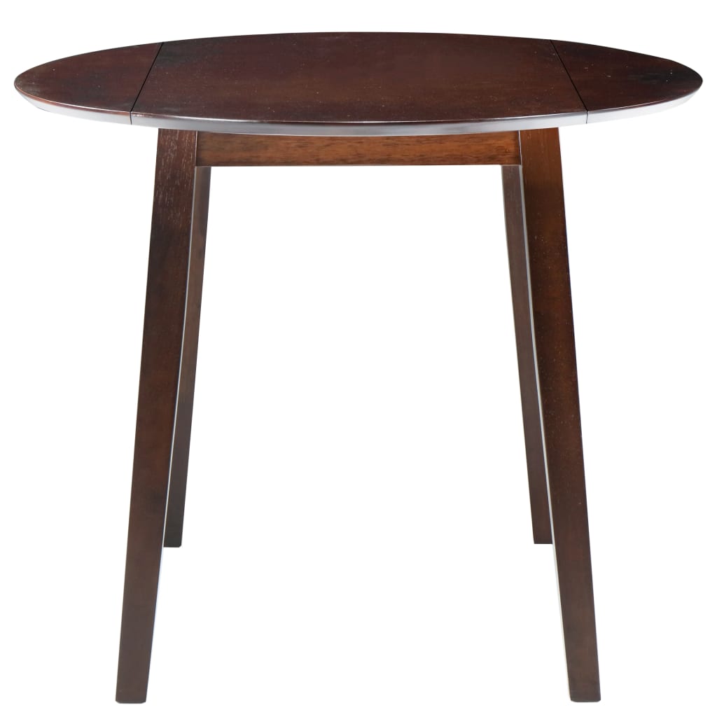 Table de salle à manger ronde à abattant MDF Marron - XIOS