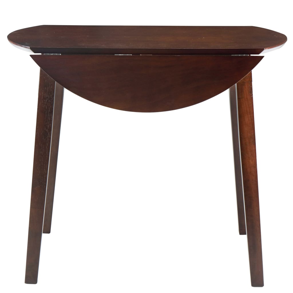 Table de salle à manger ronde à abattant MDF Marron - XIOS