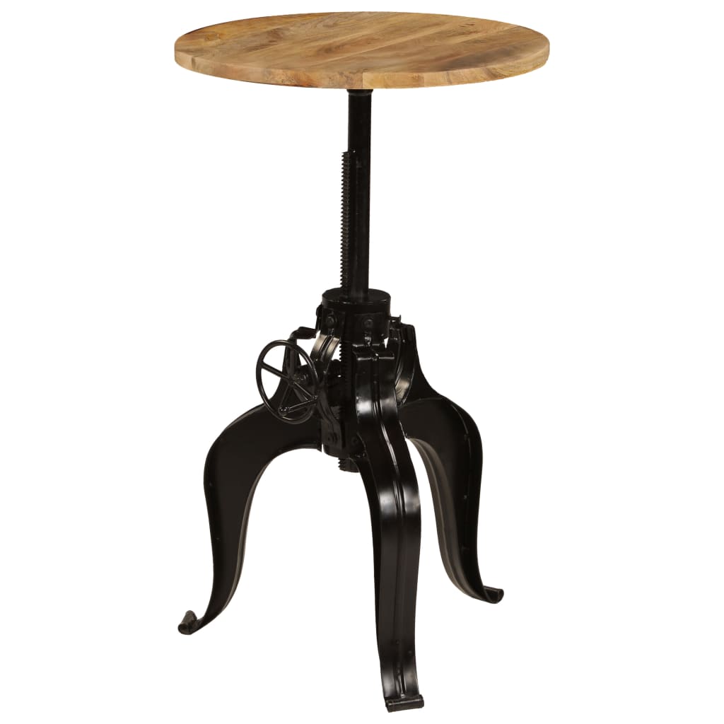 Table de bar Bois de manguier massif 60 x (76-110) cm - XIOS