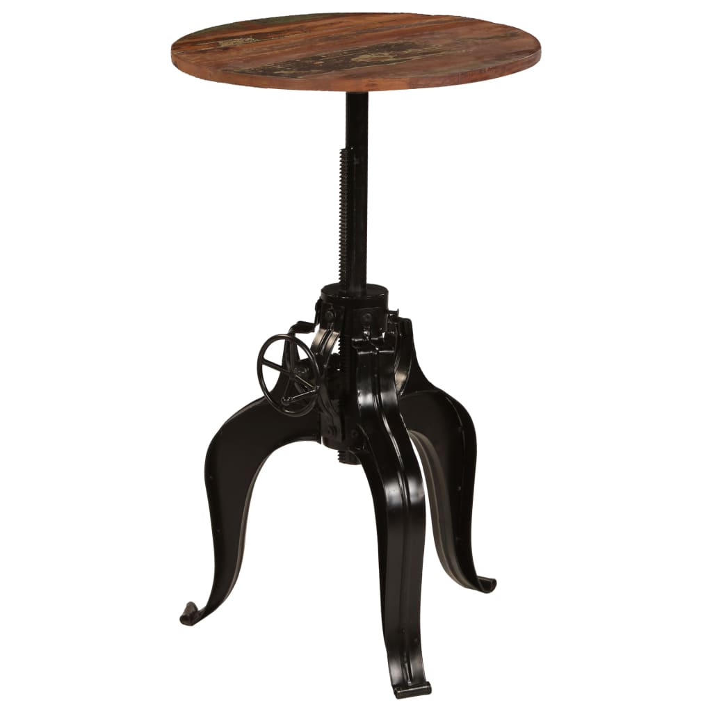 Table de bar Bois de récupération massif 60x(76-110) cm - XIOS