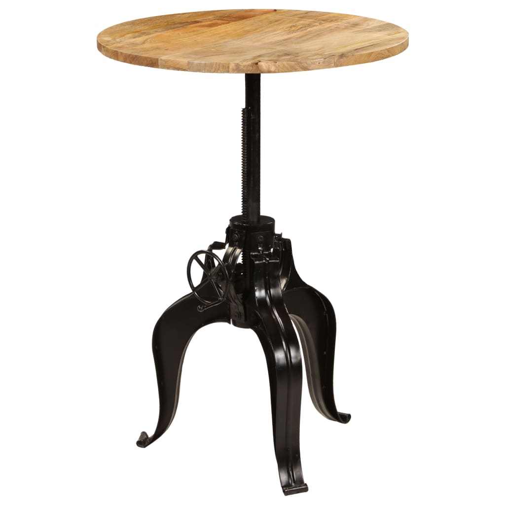 Table de bar Bois de manguier massif 75x(76-110) cm - XIOS