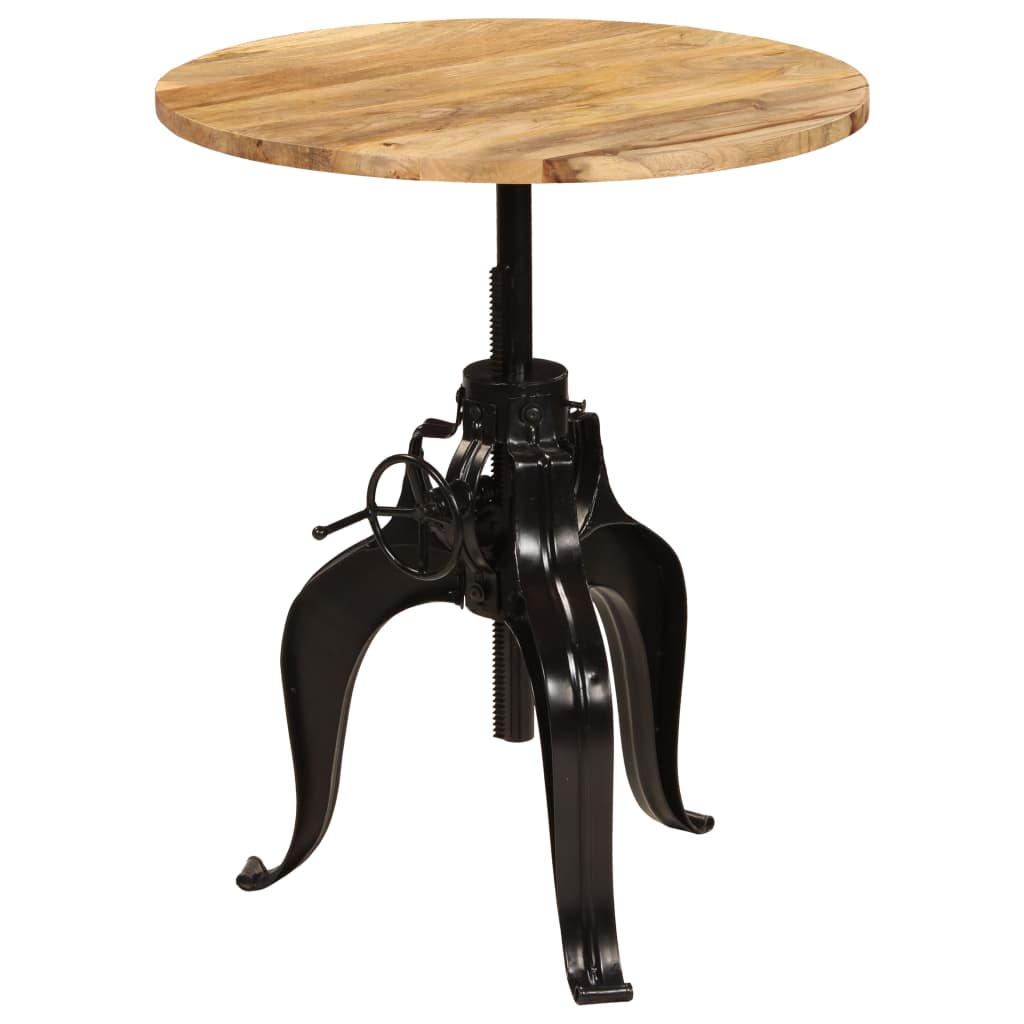 Table de bar Bois de manguier massif 75x(76-110) cm - XIOS