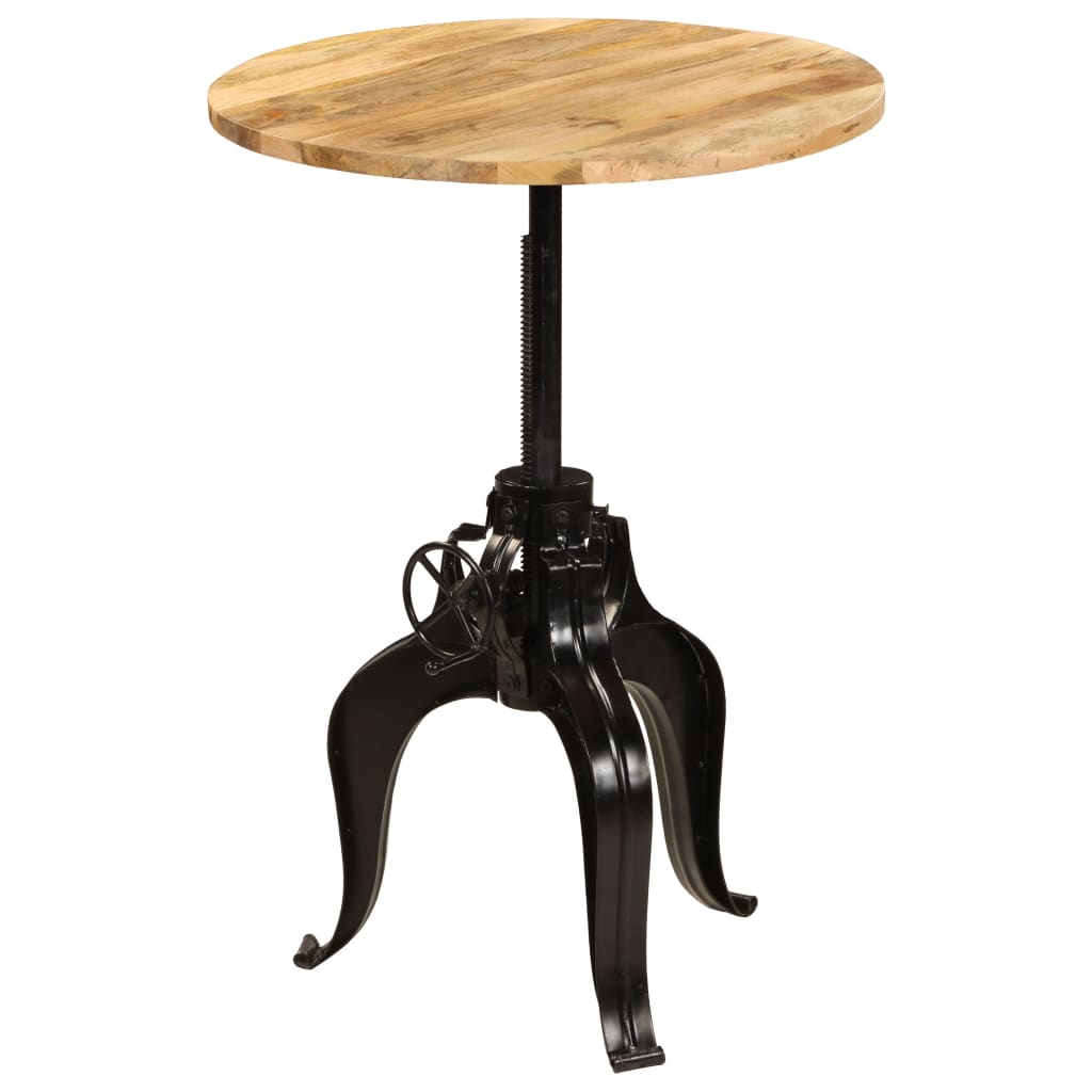 Table de bar Bois de manguier massif 75x(76-110) cm - XIOS
