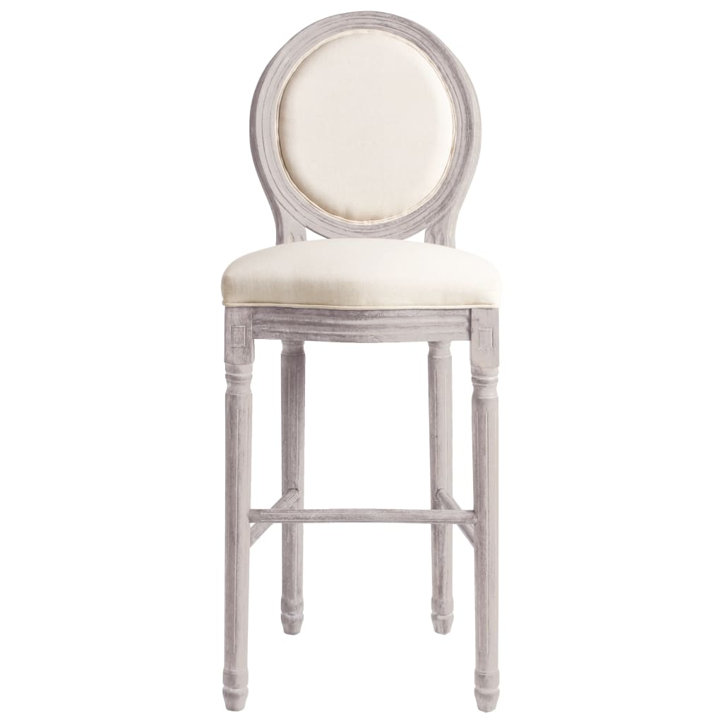 Tabourets de bar lot de 2 blanc lin - XIOS