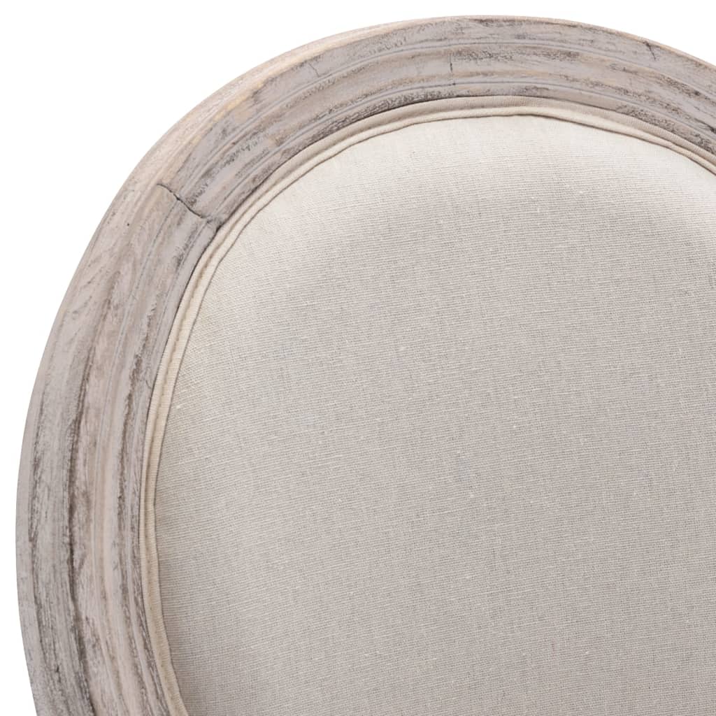 Tabourets de bar lot de 2 blanc lin - XIOS