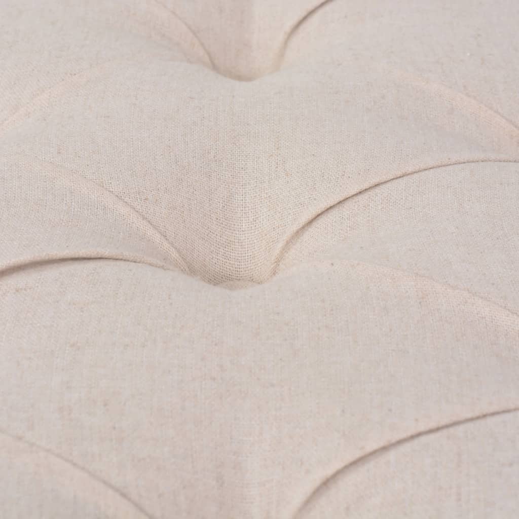 Banc Lin Bois massif 150 x 40 x 48 cm Blanc crème - XIOS