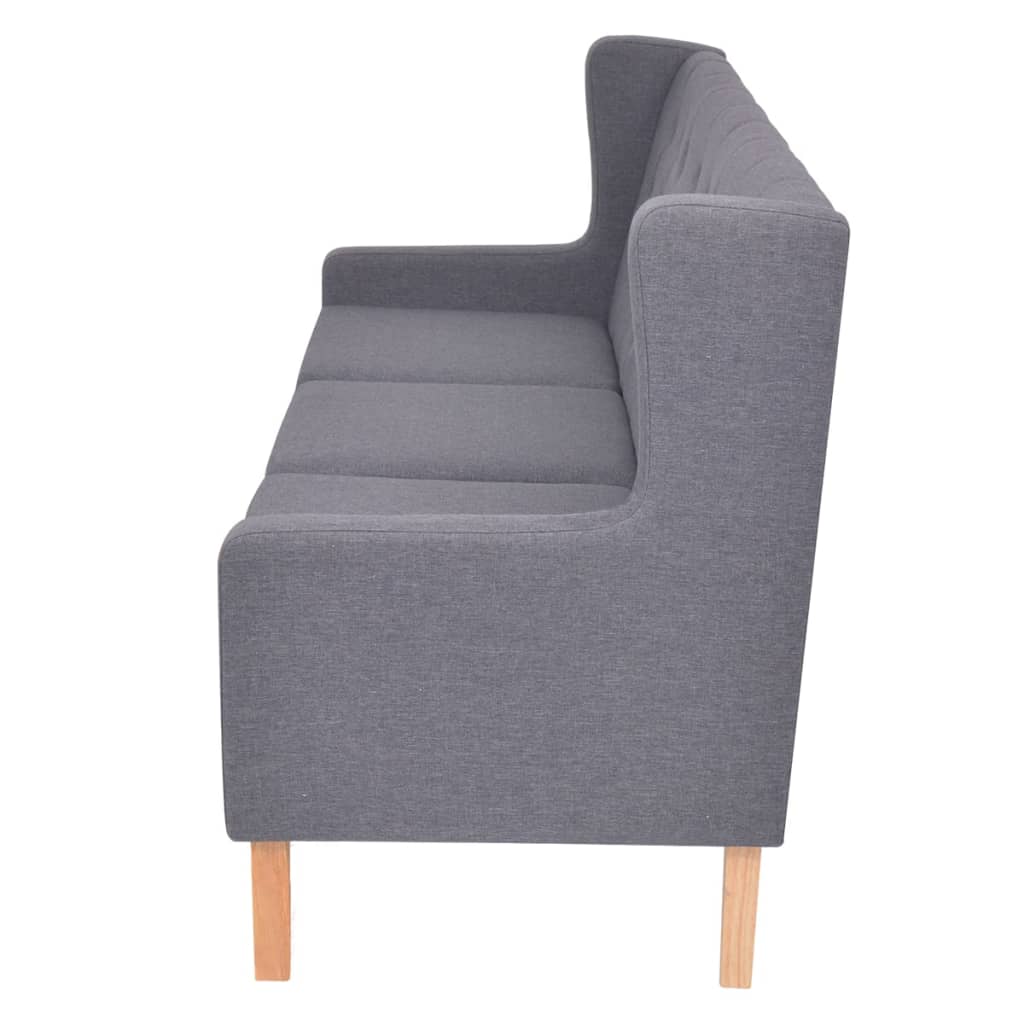 Canapé à 3 places tissu gris