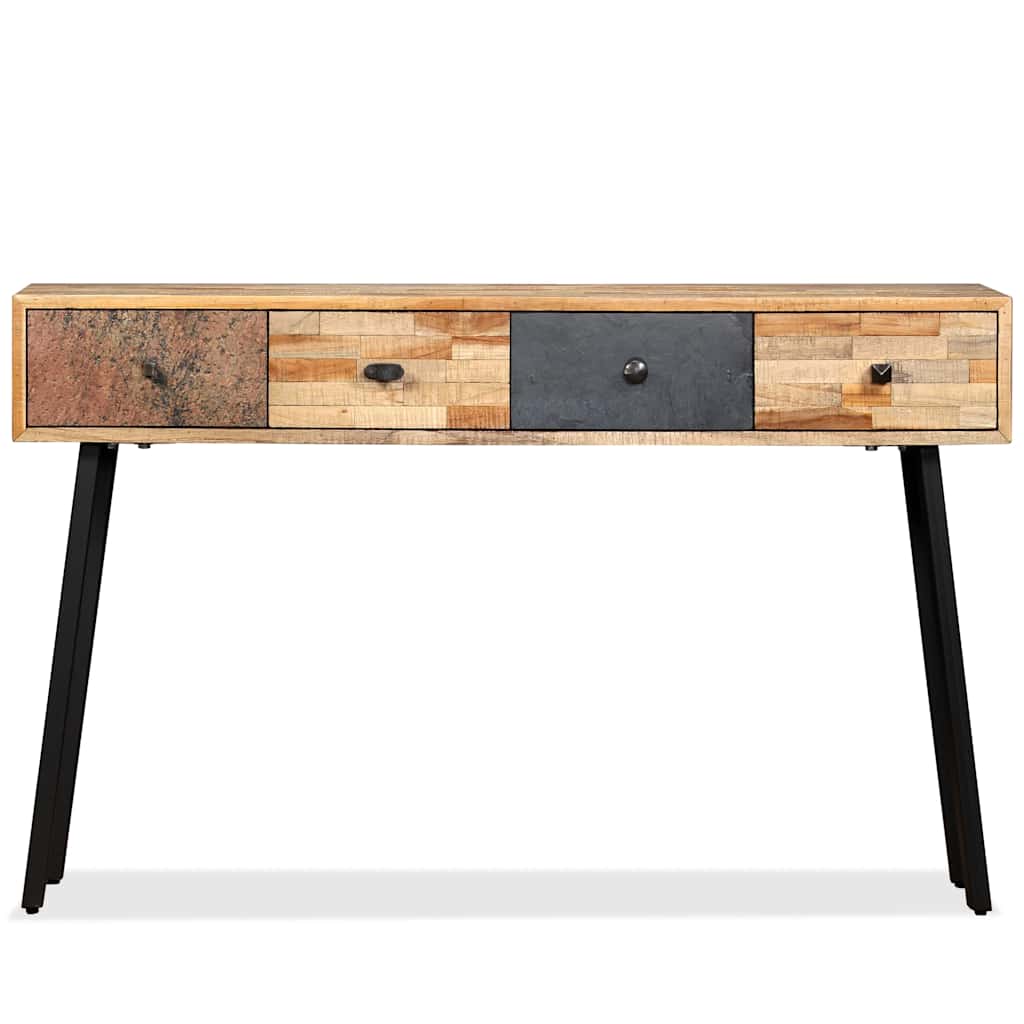Table console Teck massif de récupération 120 x 30 x 76 cm - XIOS