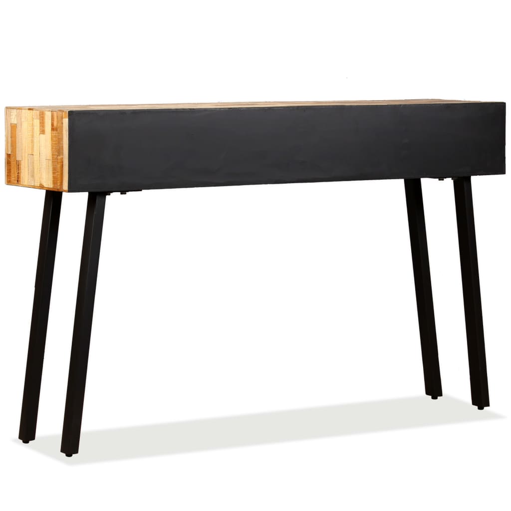 Table console Teck massif de récupération 120 x 30 x 76 cm - XIOS
