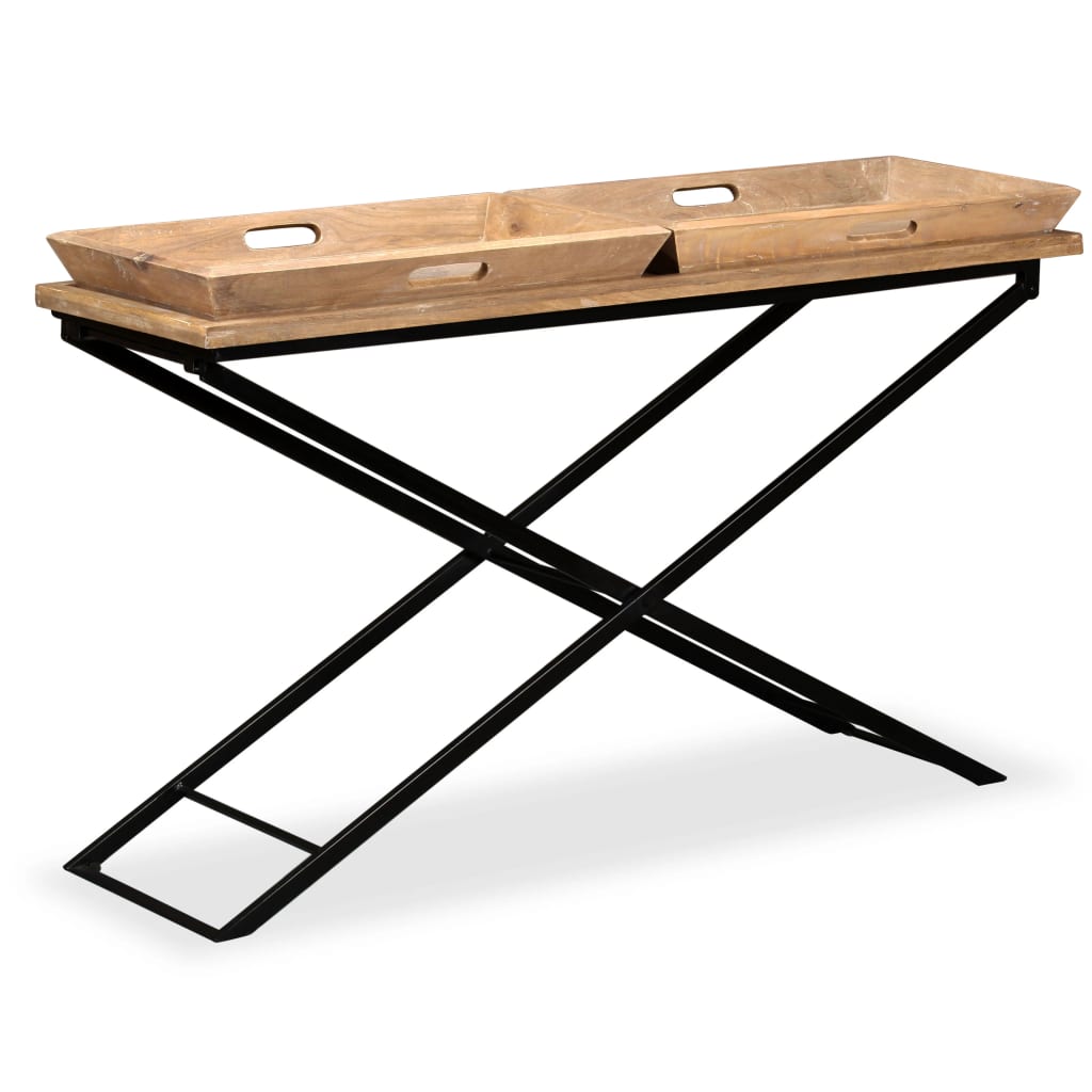 Table console Bois de manguier massif 130 x 40 x 80 cm - XIOS