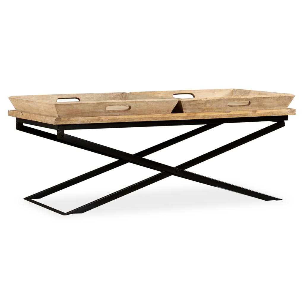 Table basse Bois de manguier massif 110x55x42 cm - XIOS