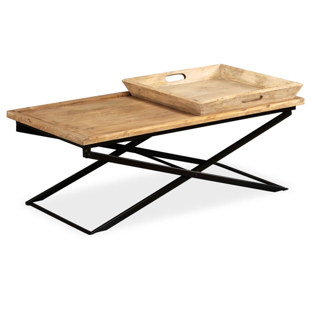Table basse Bois de manguier massif 110x55x42 cm - XIOS