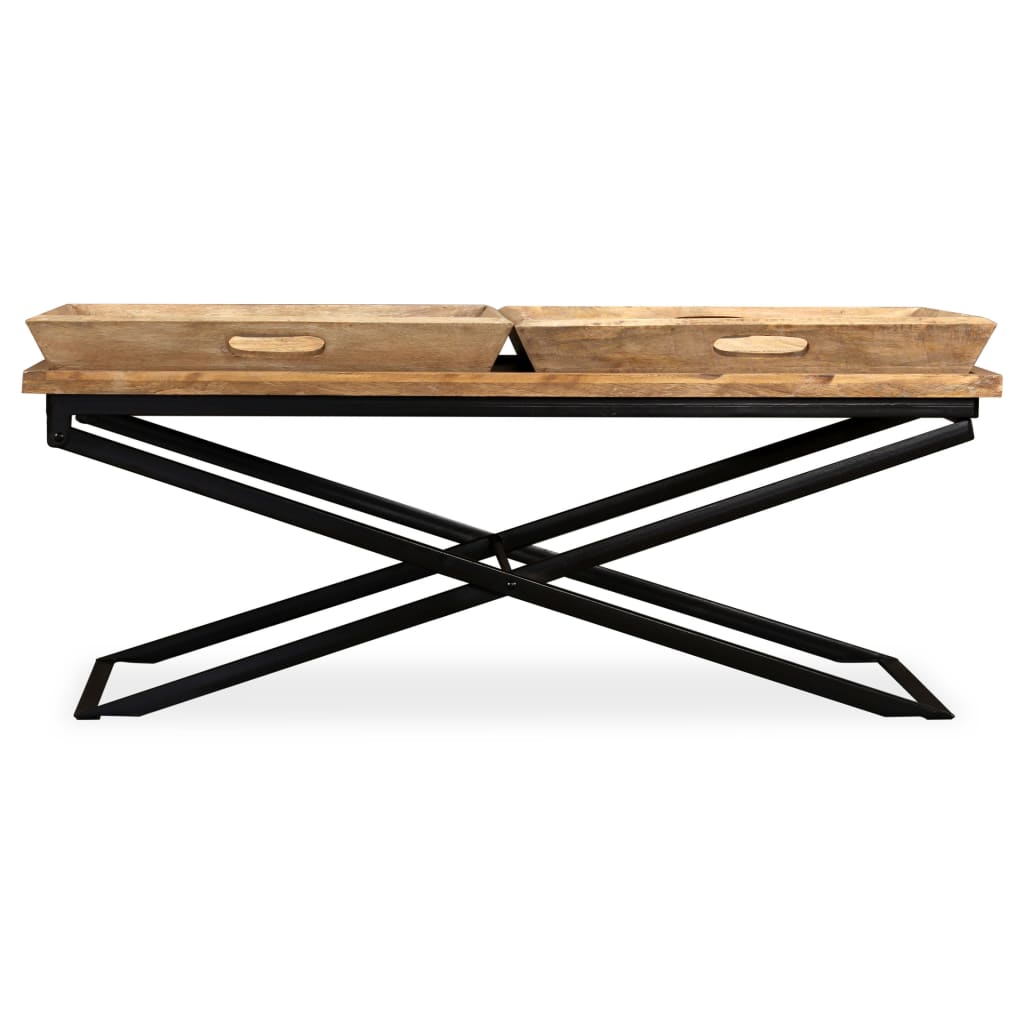 Table basse Bois de manguier massif 110x55x42 cm - XIOS