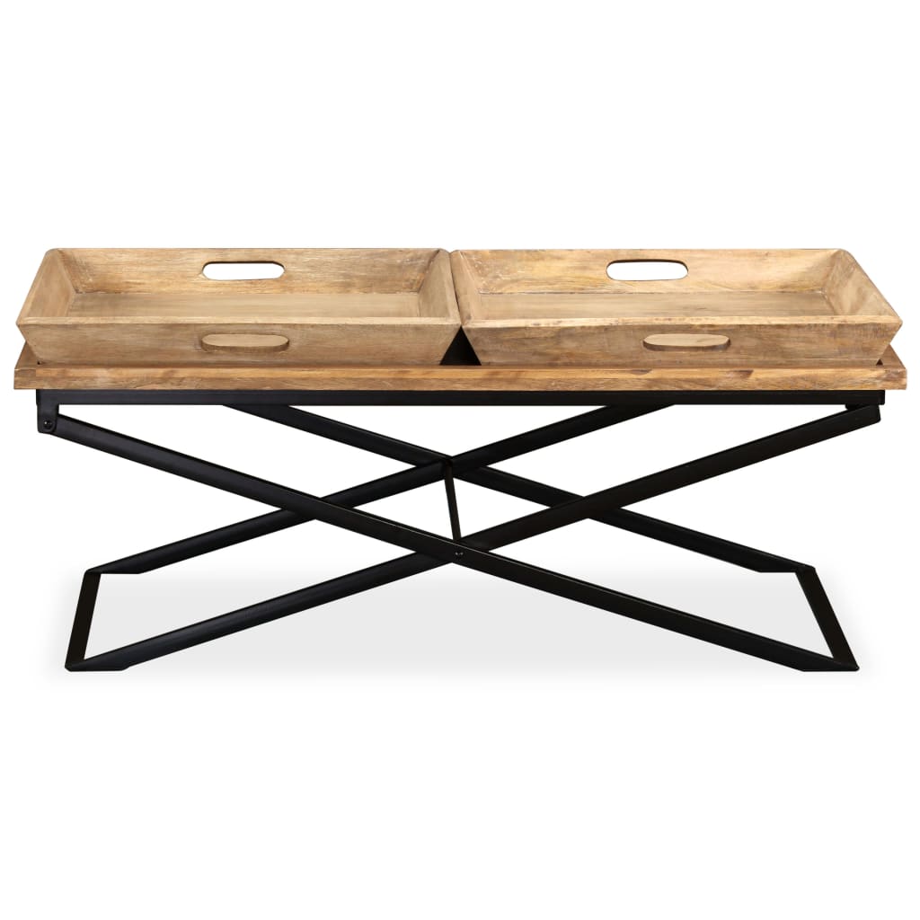 Table basse Bois de manguier massif 110x55x42 cm - XIOS