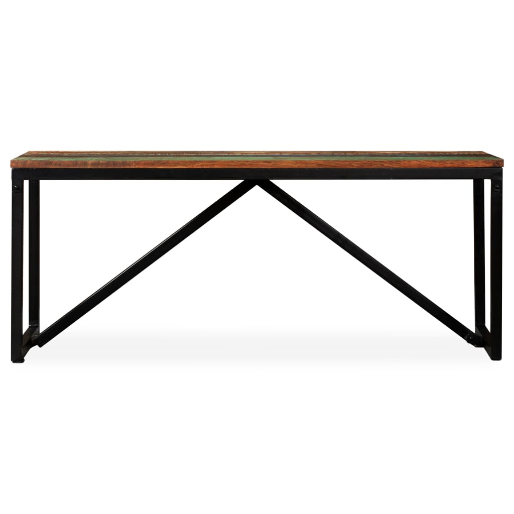 Banc 110 x 35 x 45 cm Bois de récupération massif - XIOS