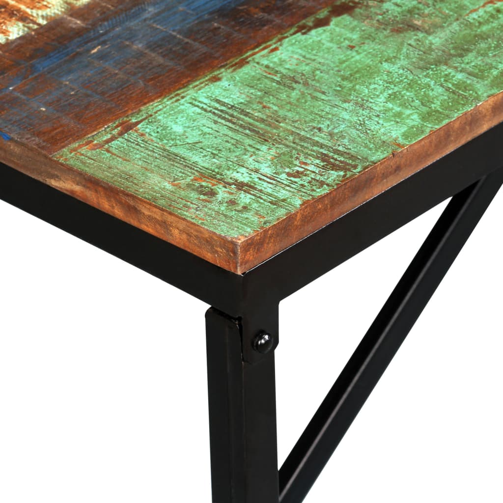 Banc 110 x 35 x 45 cm Bois de récupération massif - XIOS