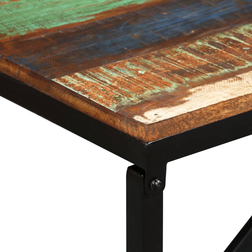 Banc 110 x 35 x 45 cm Bois de récupération massif - XIOS