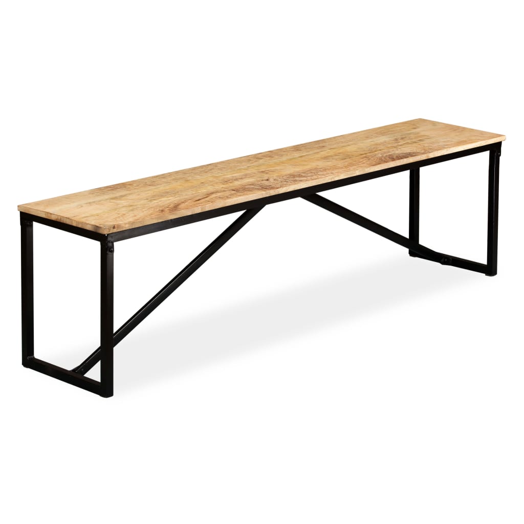 Banc Bois de manguier massif 160x35x45 cm - XIOS