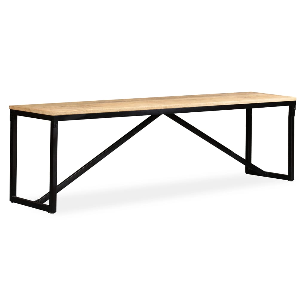 Banc Bois de manguier massif 160x35x45 cm - XIOS