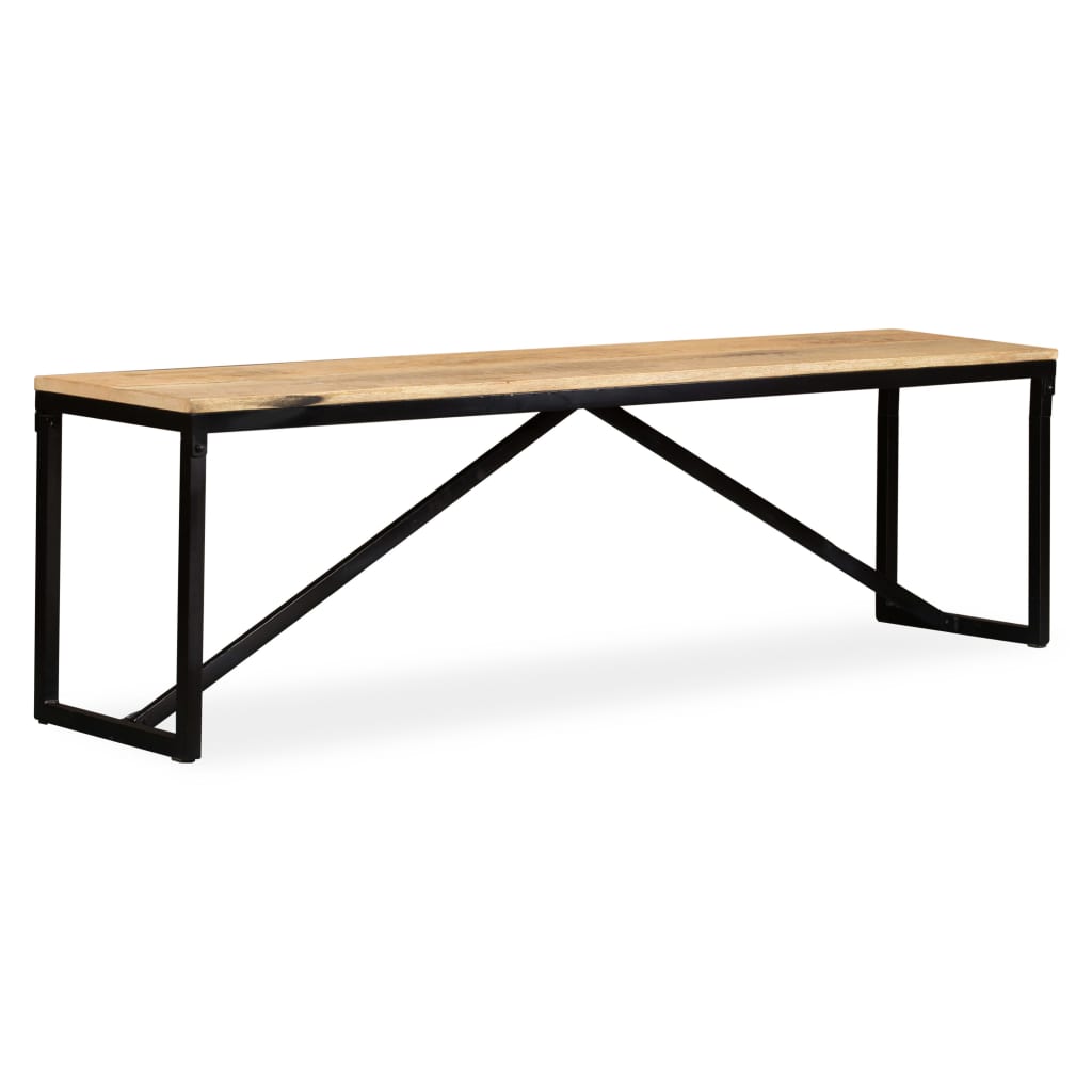 Banc Bois de manguier massif 160x35x45 cm - XIOS