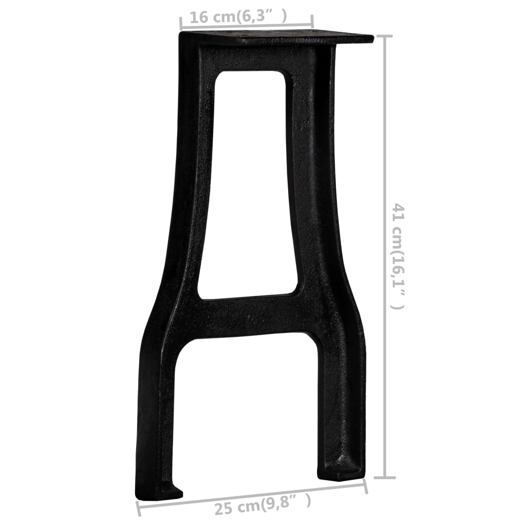 Pied de banc 2 pcs Cadre en A Fonte - XIOS