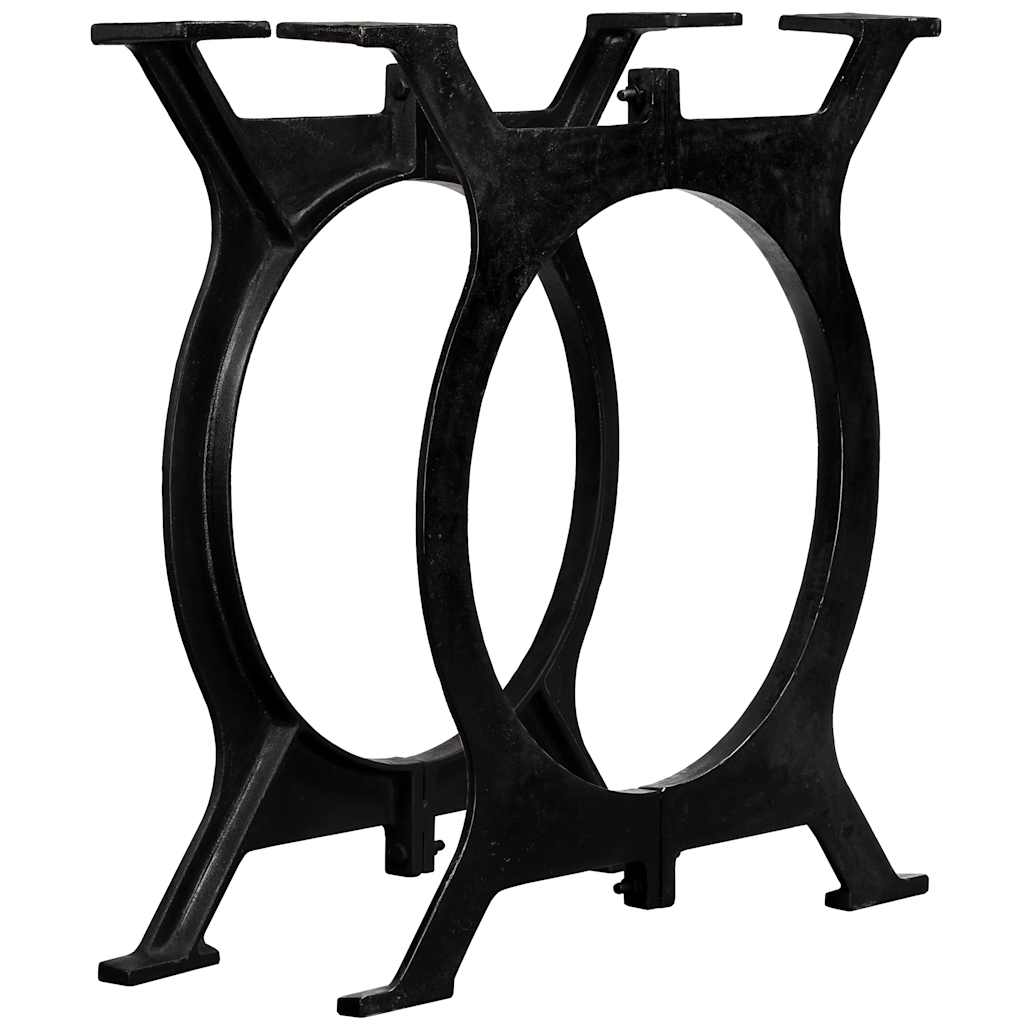 Pied de table de salle à manger 2 pcs Cadre en O Fonte - XIOS