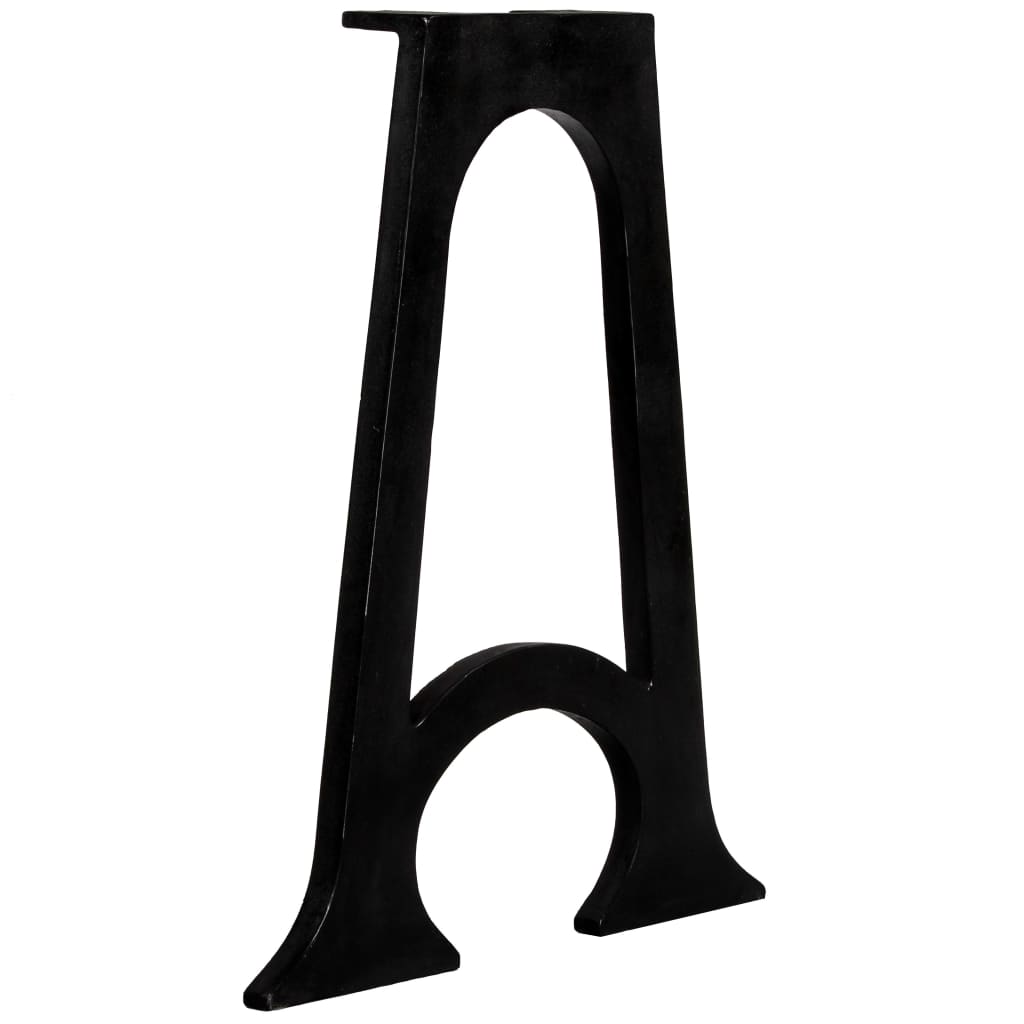 2 pieds de table de salle à manger Base voûtée Cadre en A Fonte - XIOS