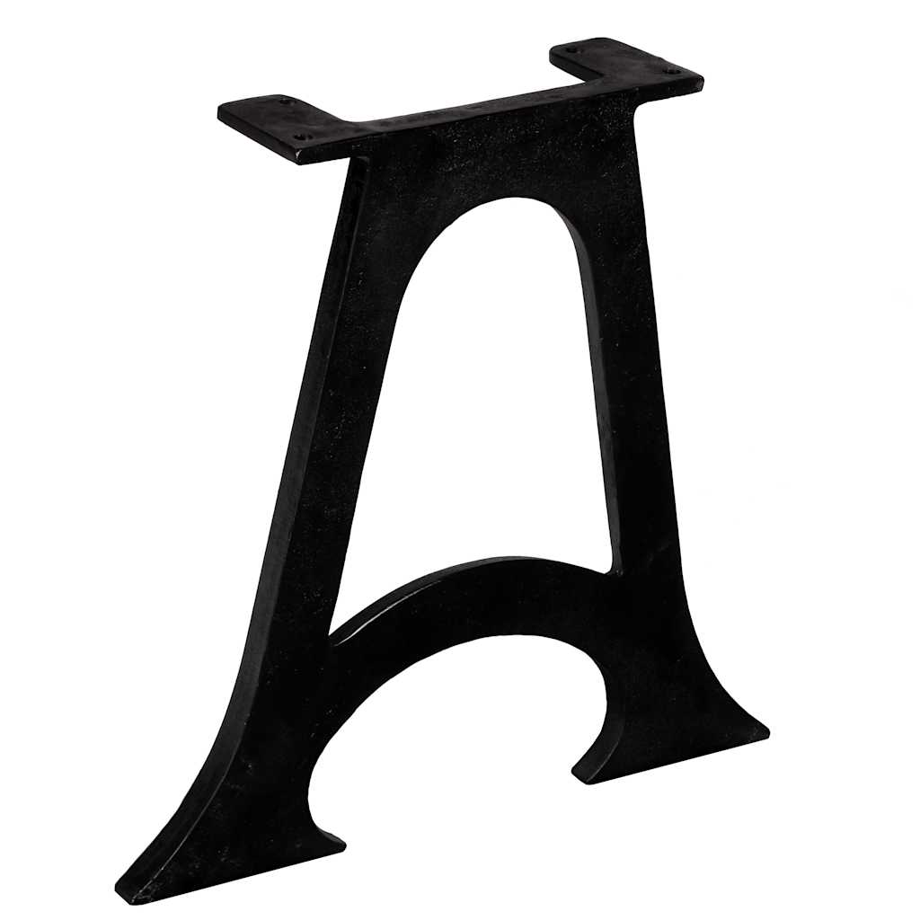 Pied de table base 2 pcs Base voûtée Cadre en A Fonte - XIOS