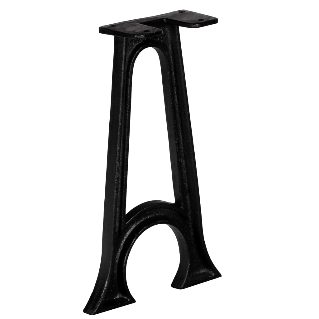 Pied de banc 2 pcs Base voûtée Cadre en A Fonte - XIOS