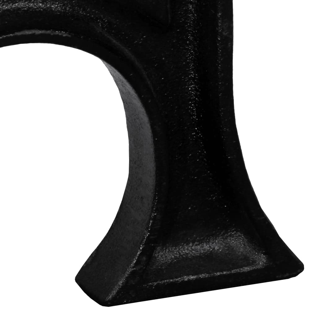 Pied de banc 2 pcs Base voûtée Cadre en A Fonte - XIOS