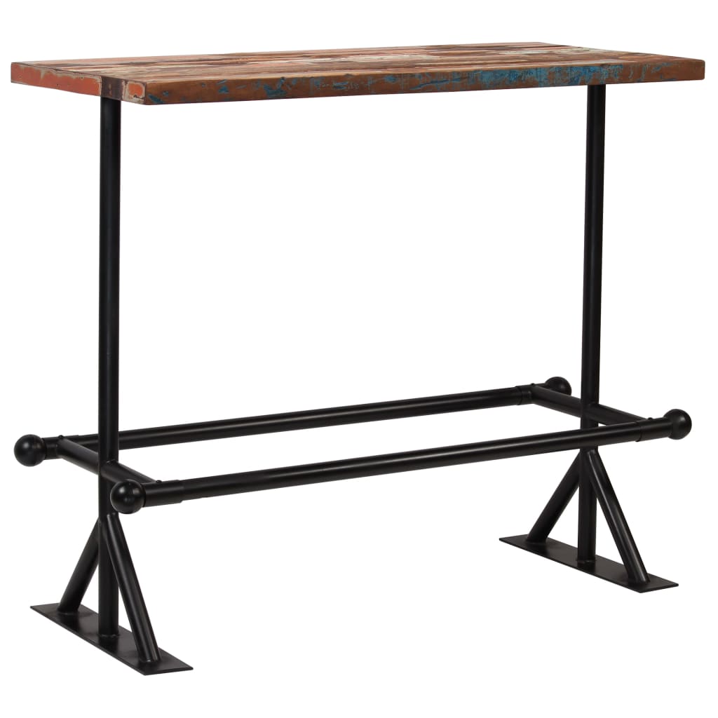 Mobilier de bar 5 pcs Bois de récupération massif Multicolore - XIOS