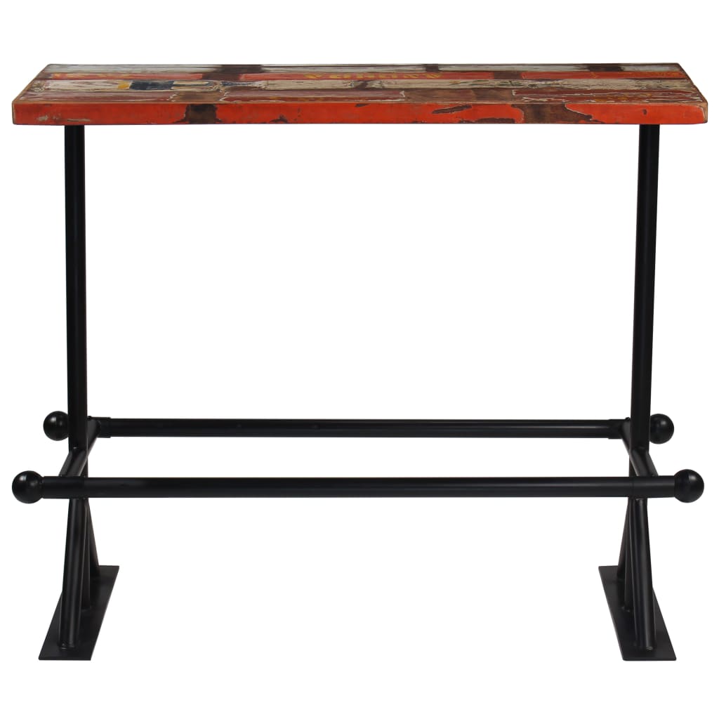 Mobilier de bar 5 pcs Bois de récupération massif Multicolore