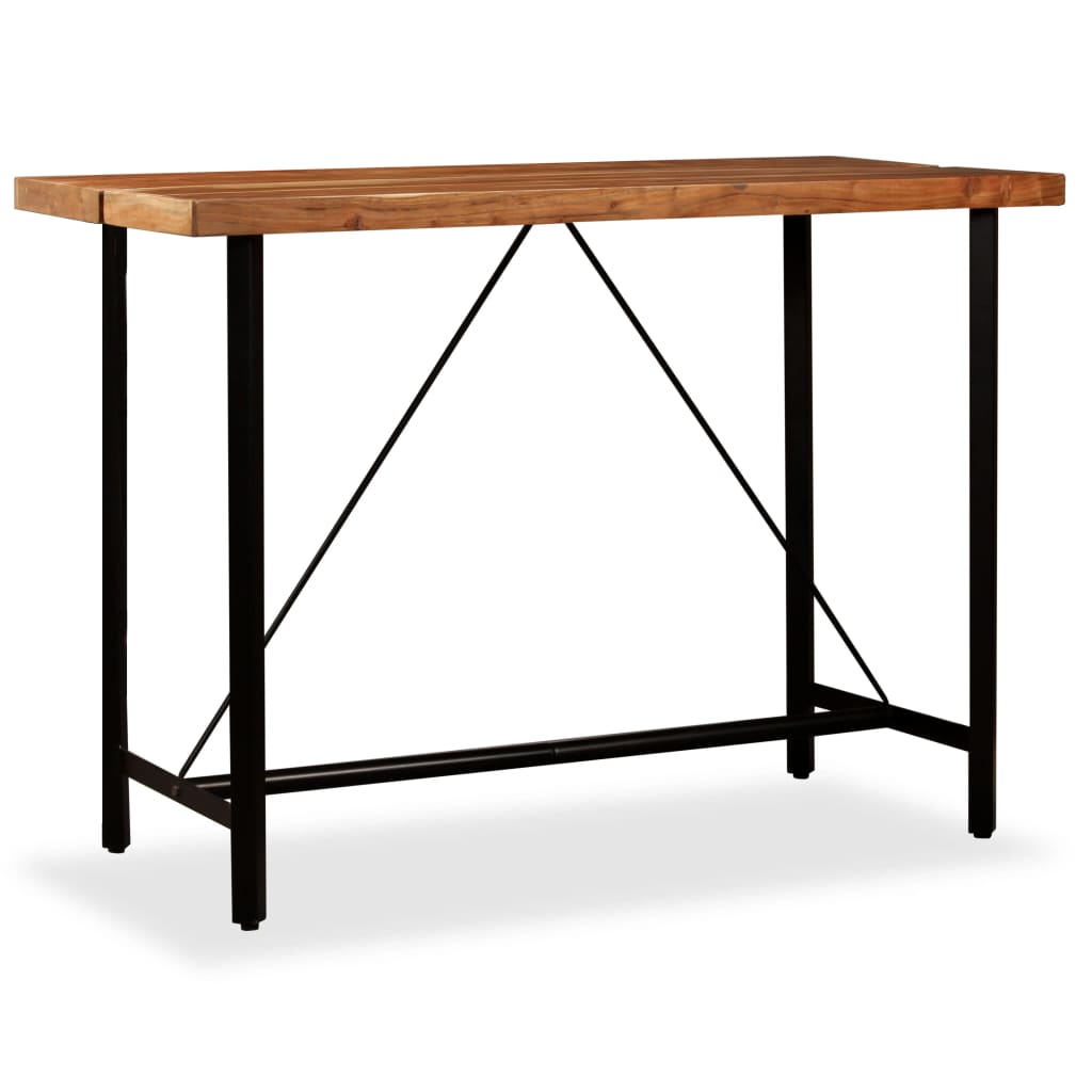 Table de bar Bois massif d'Acacia 150x70x107 cm - XIOS