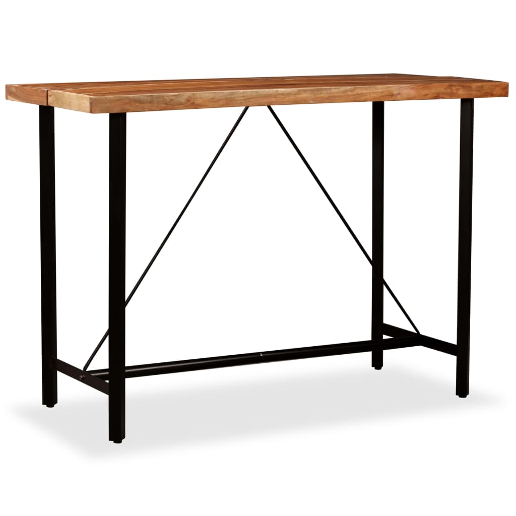 Table de bar Bois massif d'Acacia 150x70x107 cm - XIOS