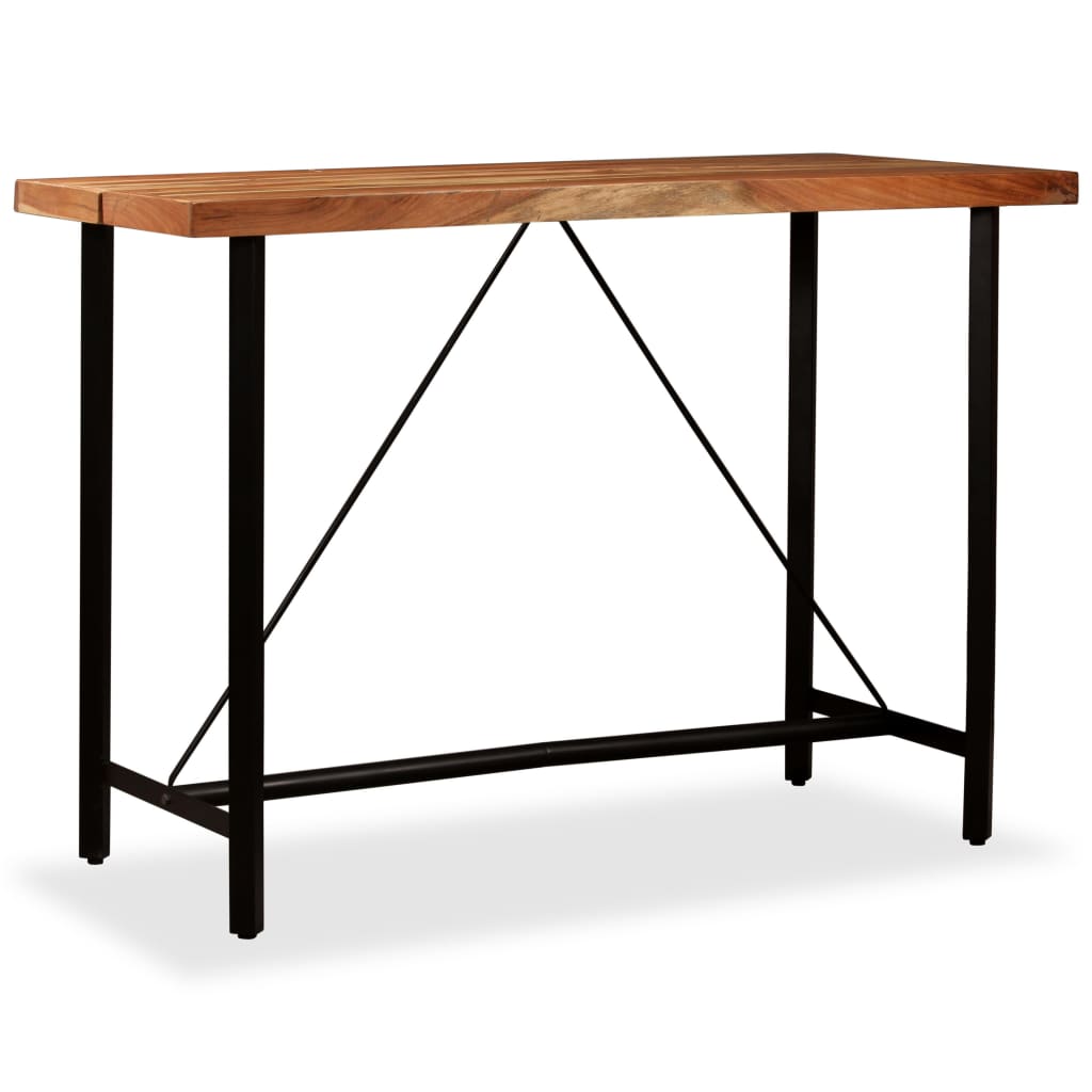 Table de bar Bois massif d'Acacia 150x70x107 cm - XIOS