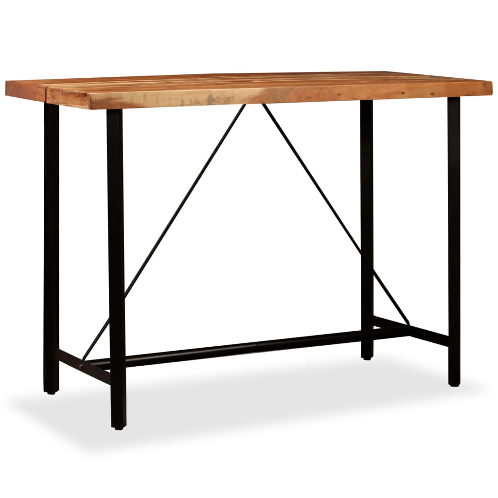 Table de bar Bois massif d'Acacia 150x70x107 cm - XIOS