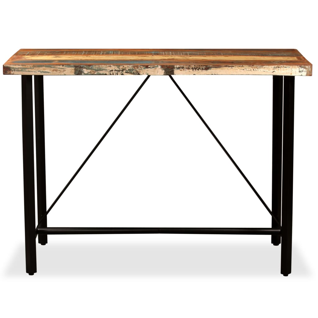 Table de bar Bois massif de récupération 120x60x107 cm - XIOS
